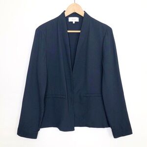 Reiss Black open closure blazer